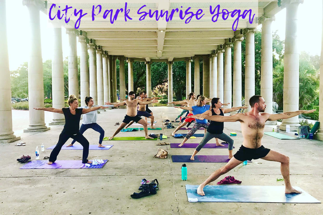 Sunrise Yoga at Morning Call in City Park at NOLA Tribe Yoga City