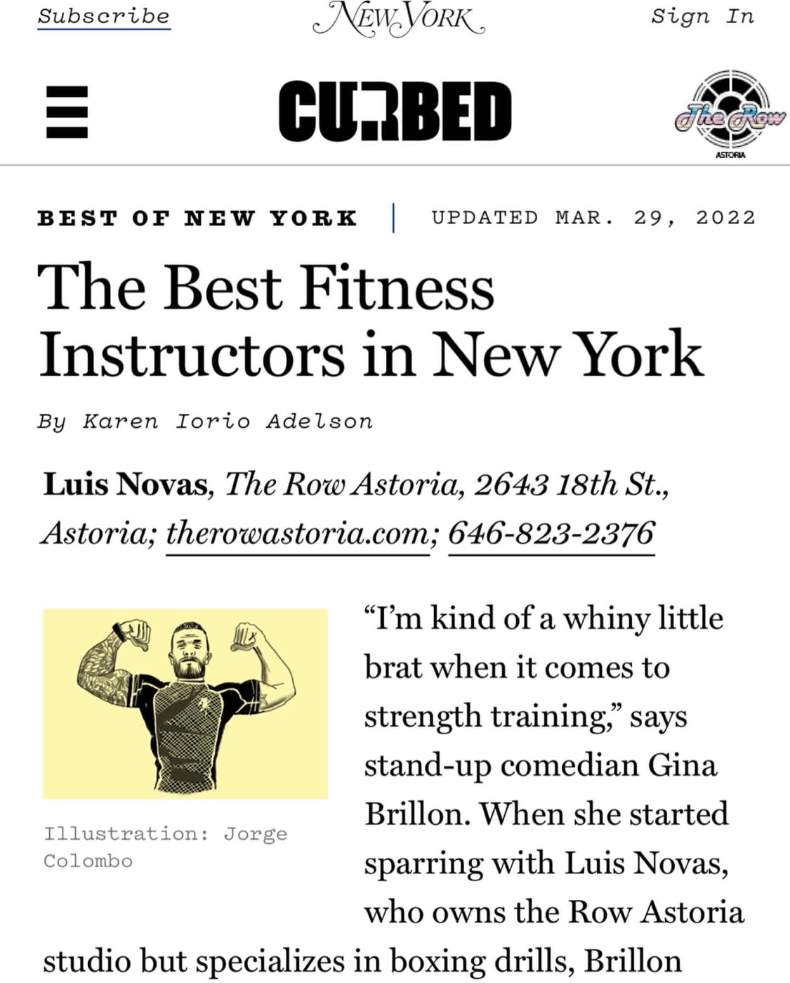 The Row Astoria Read Reviews and Book Classes on ClassPass