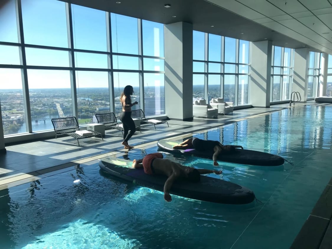 Take underwater yoga classes this winter in W Philadelphia's