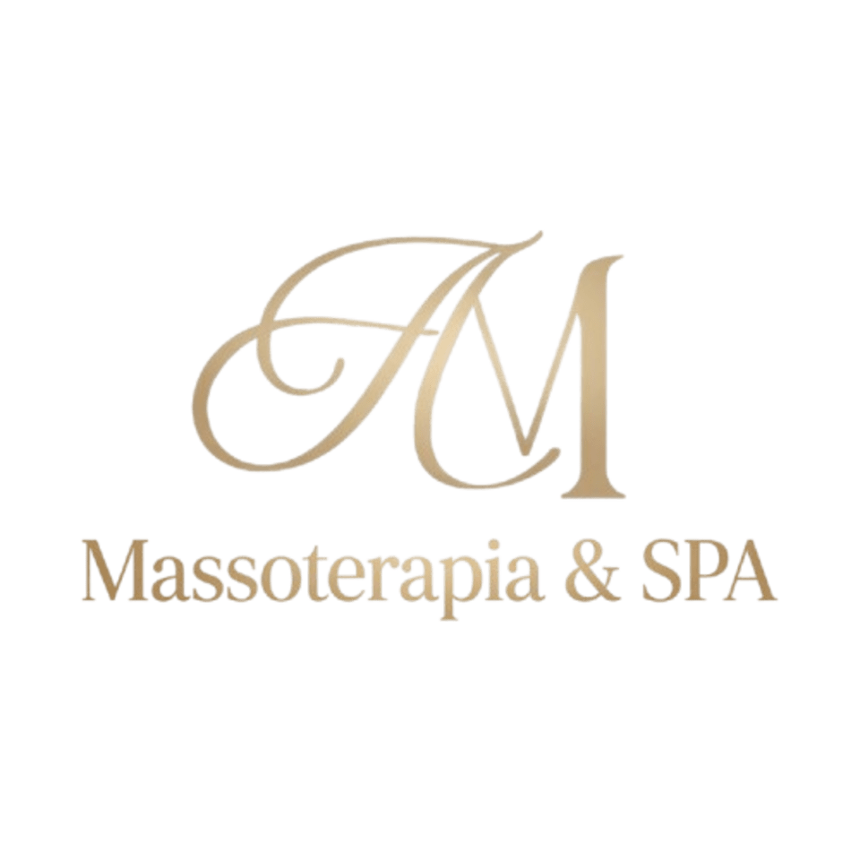 Massoterapia & SPA Gold Monogram Logo