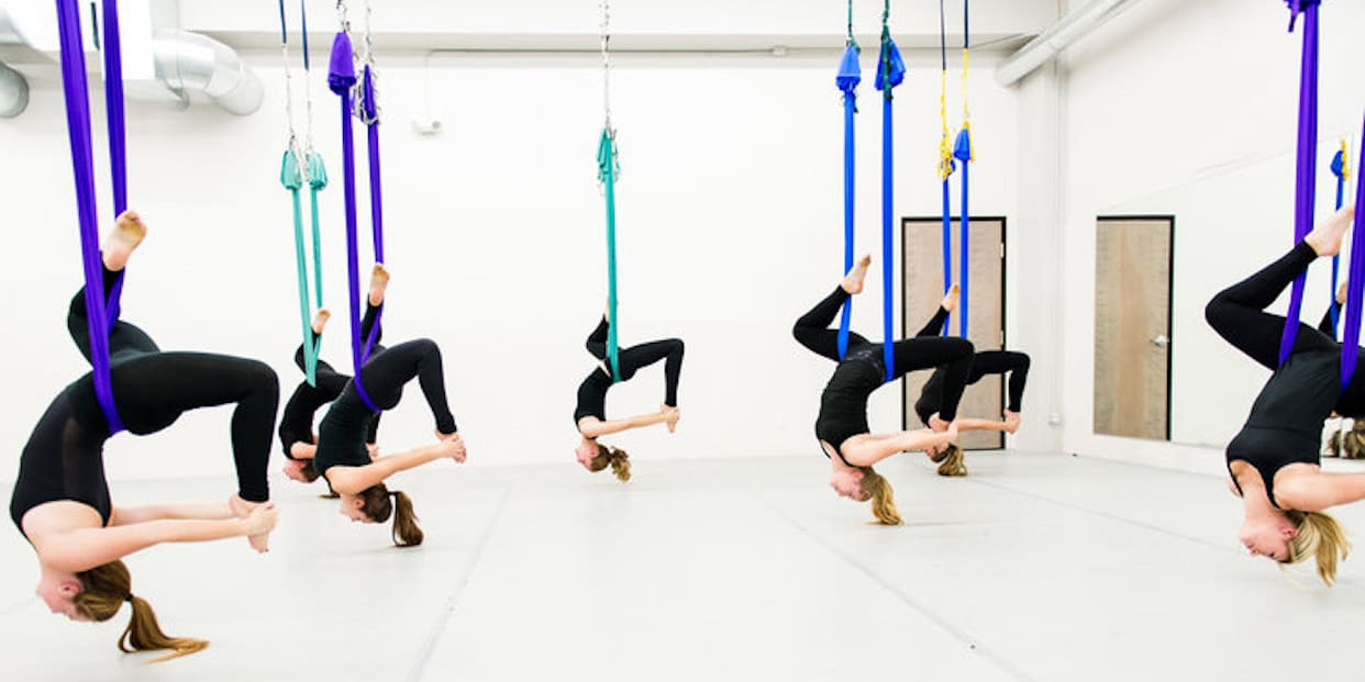 AntiGravity Aerial Yoga (Open Level) at Vancouver Elite Gymnastics Academy Read Reviews and